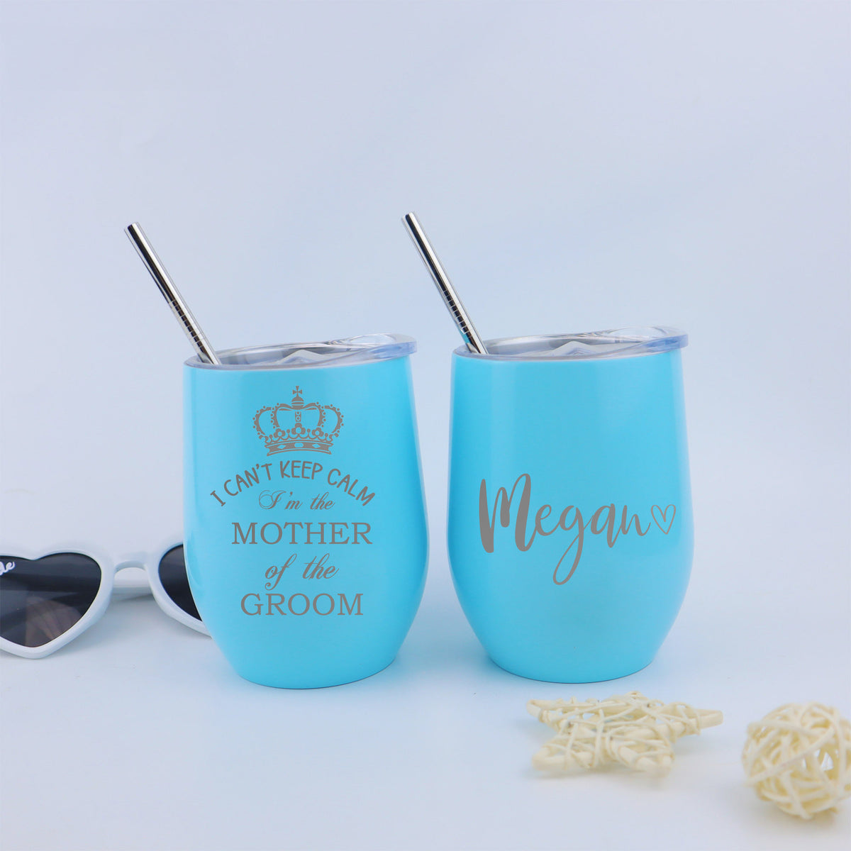 Personalized Mother of the Bride Wine Tumbler Gift