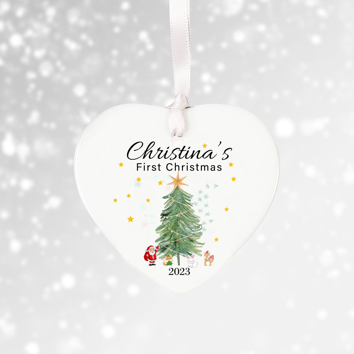 Personalised Baby's First Christmas Bauble