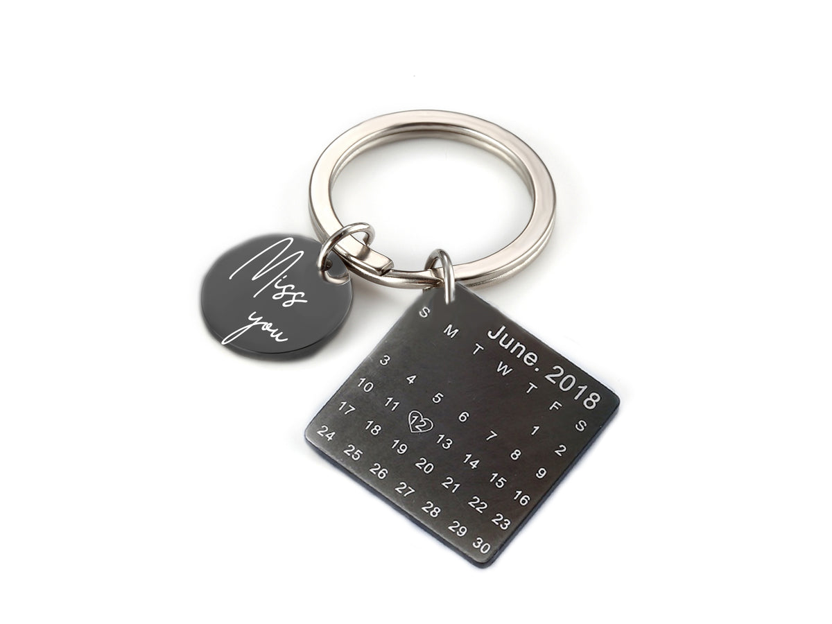 Personalized Calendar Keychain