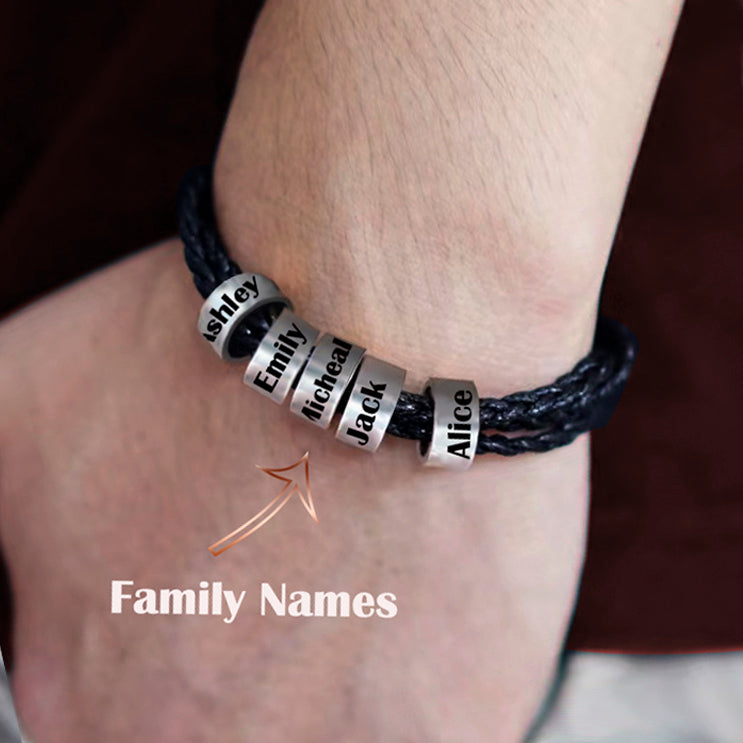 Personalized Family Braided Rope Name Bracelet