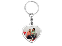 Personalized Heart Photo Keychain