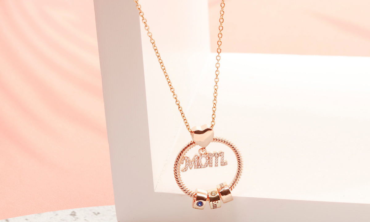 Personalized Super Mom Name Necklace