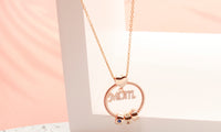 Personalized Super Mom Name Necklace