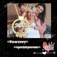 Personalized Super Mom Name Necklace