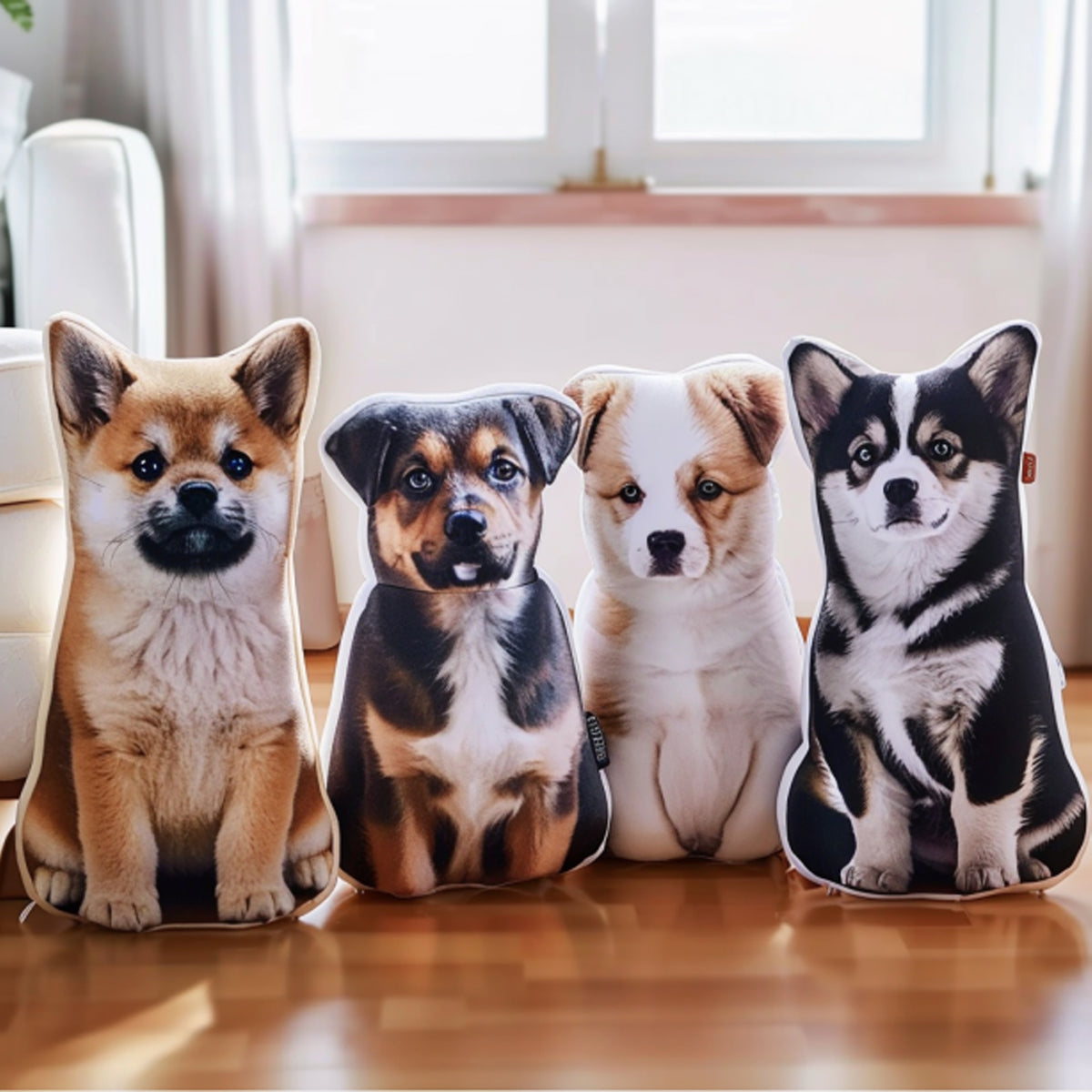 Personalized Pet Shaped Pillow, Pet Portrait Pillow