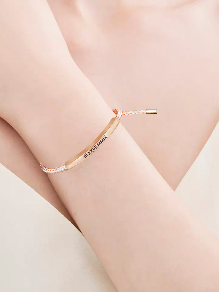 Personalized Reminder Braids Bracelet