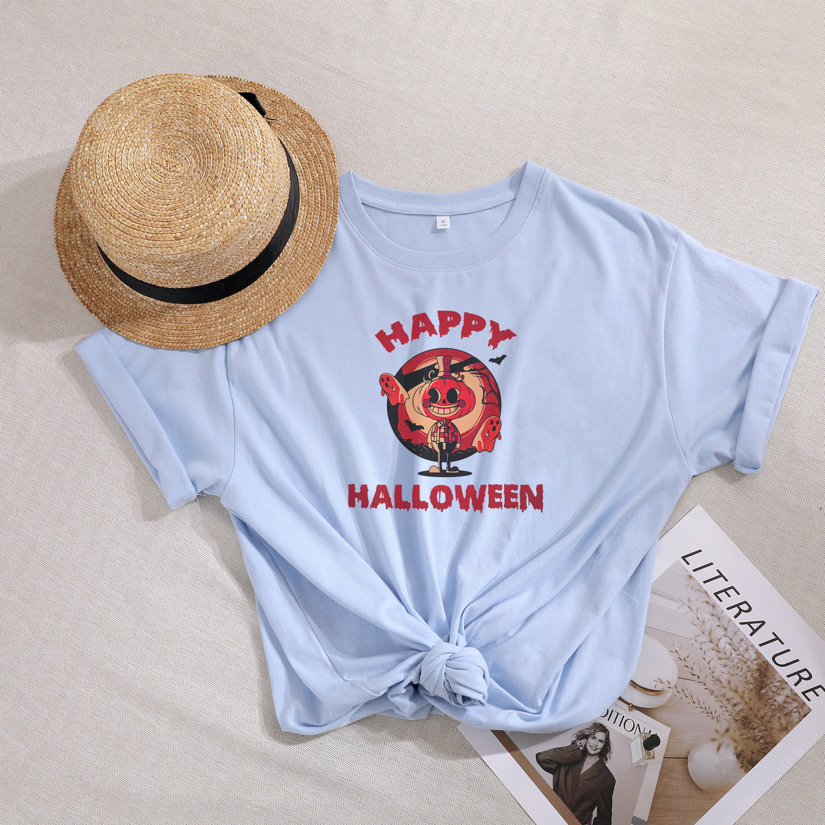 Custom Pumpkin Head Halloween T-shirt Gifts