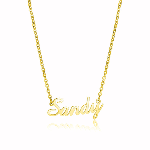 Sandy Style Name Necklace Silver