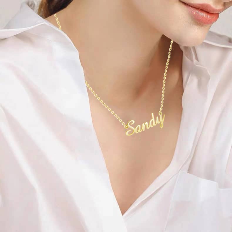 Sandy Style Name Necklace Copper