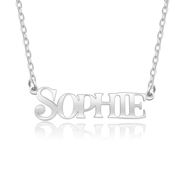 Sophie Style Name Necklace Silver