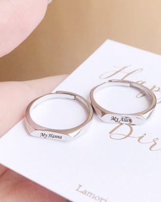 forever personalised couple ring