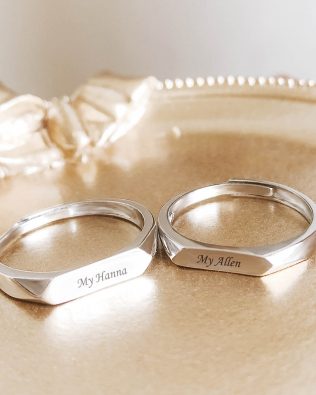 forever personalised couple ring