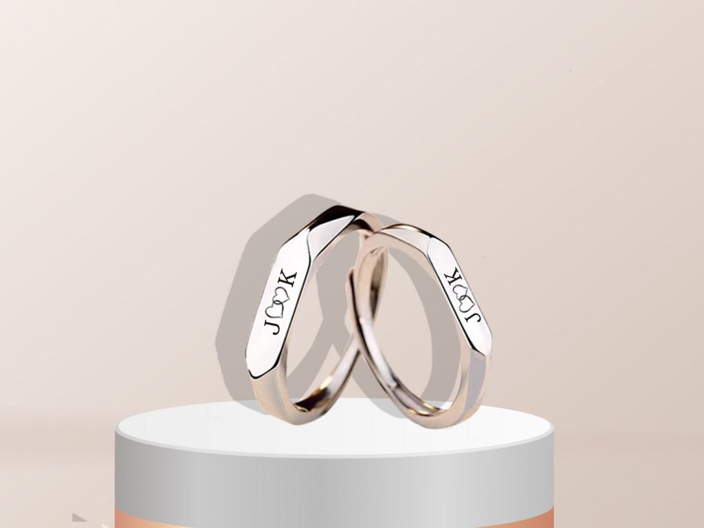 forever couple ring silver