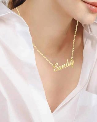 Sandy Style Name Necklace Copper