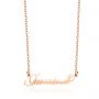 "Jasmine" Style Name Necklace Rose Gold Plated S925