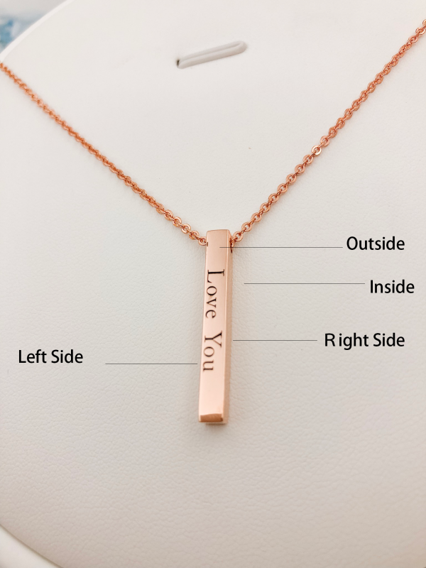 Vertical Bar Name Necklace great Christmas gift idea