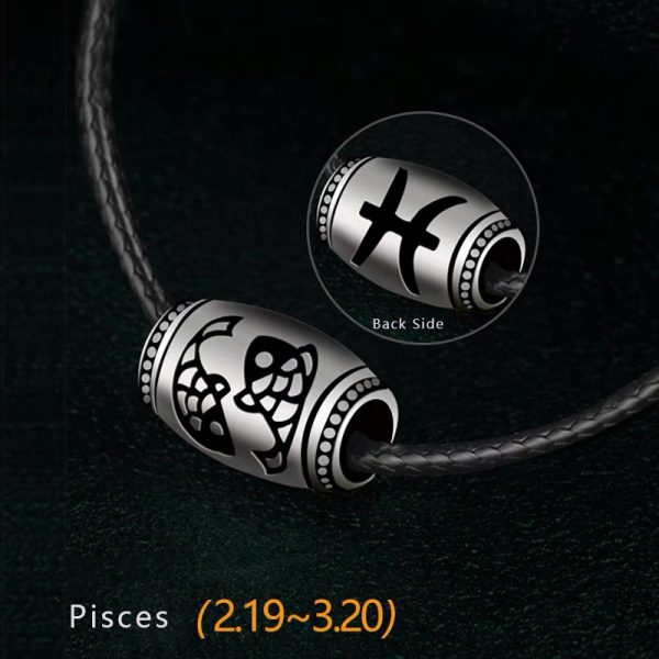 Pisces custom name necklace unisex