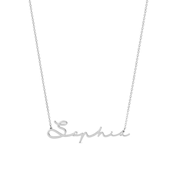 Sophie Style II Name Necklace Platinum Plated S925