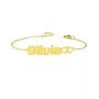 Olivia Name Bracelet 18k Gold Plated 1