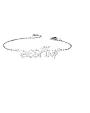 Personalized Destiny Style Name Bracelet Sterling Silver