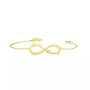 infinity double name bracelet 18k gold plated