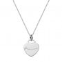 personalized heart tag name necklace platinum plated plated sterling silver