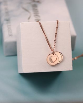 personalized endless love name necklace