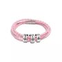 Personalized Friendship Braided Rope Name Bracelet Pink
