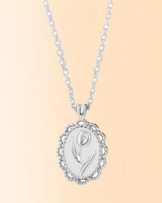 personalized coin necklace with engraving sterling silver