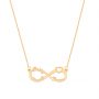 infinity heart name necklace with three name sterling silver