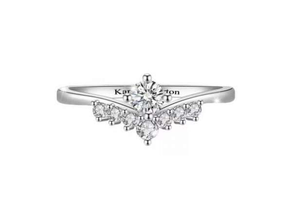 Crown Diamond Promise Ring
