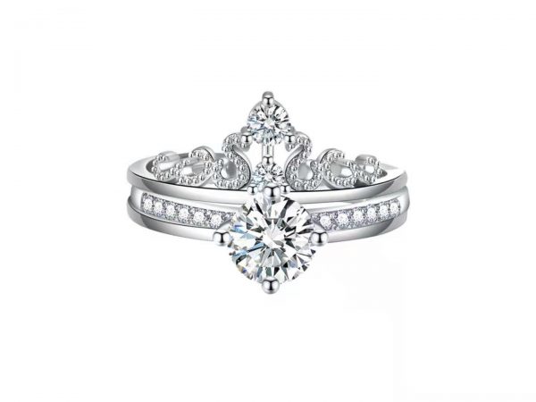 Crown combination promise ring