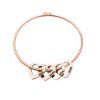 Personalized Heart-to-Heart Name Bracelet RoseGold 4