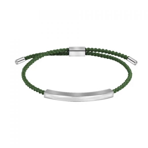personalized braids bracelet green