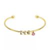 personalized skinny sparkle bracelet gold