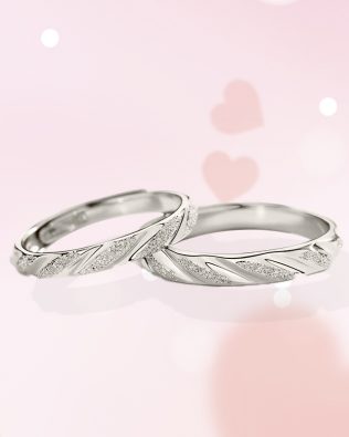 Shine in My Heart Couple Rings