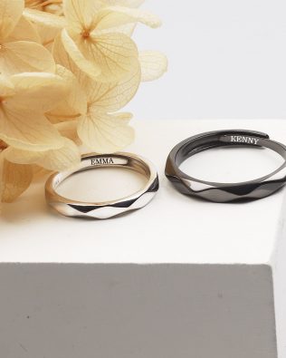 personalized couple rings