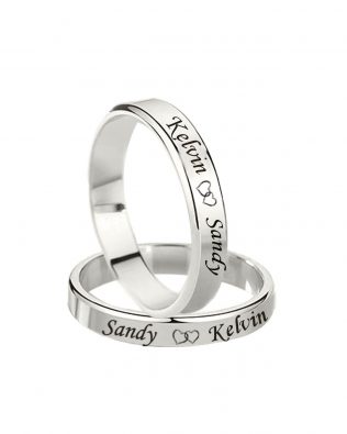 personalized couple rings sterling silver
