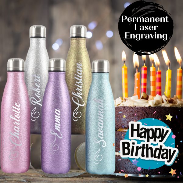 Custom Birthday Water Flask 1