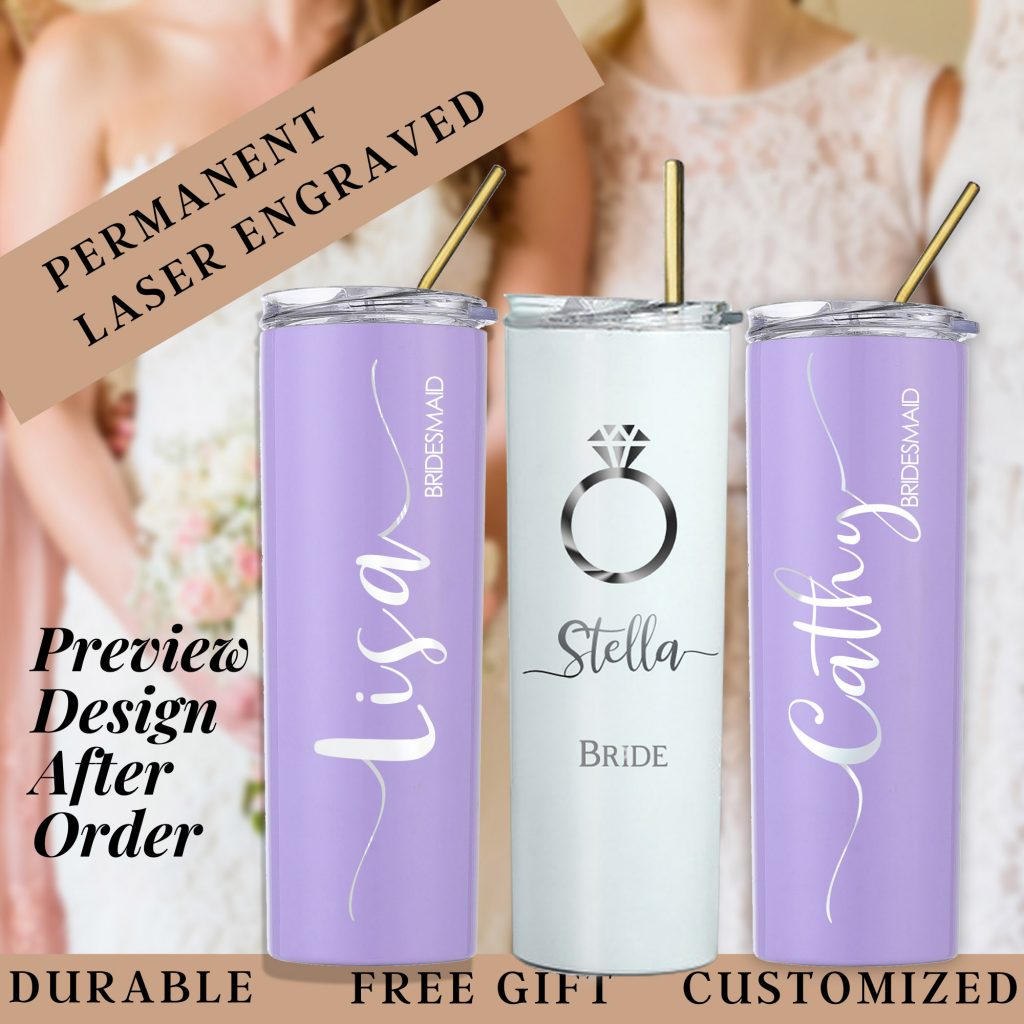 Bridesmaid Personalized Tumbler Bridesmaid Proposal Idea – All Things  Etching