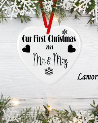 Personalized Wedding Hanging Ornament